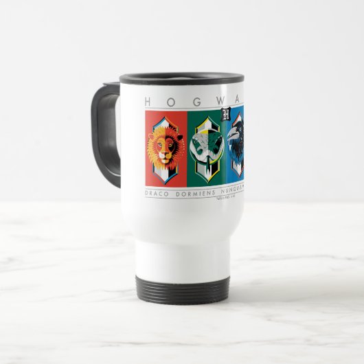 Mug De Voyage Harry Potter | Armoiries de la maison HOGWARTS™ (Devant gauche)