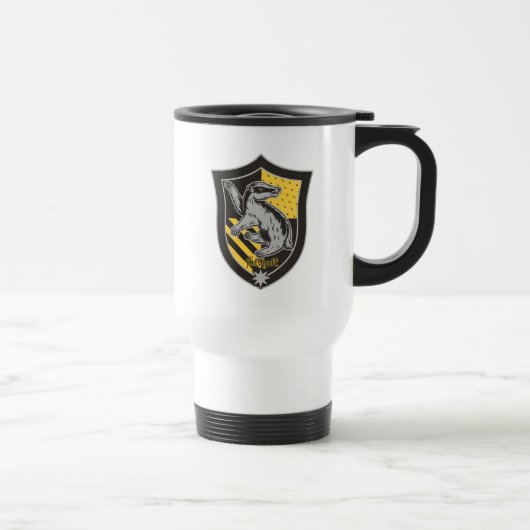 Mug De Voyage Harry Potter | Blason de fierté de la maison Poufs (Droite)