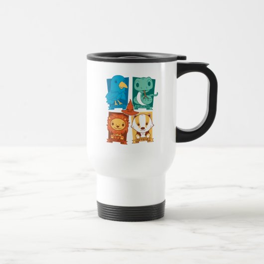 MUG DE VOYAGE HARRY POTTER™ | CARTOON HOGWARTS™ MAISONS (Droite)
