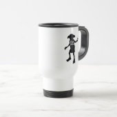 Mug De Voyage Harry Potter | "Free Dobby" Silhouette Typographie (Devant droit)