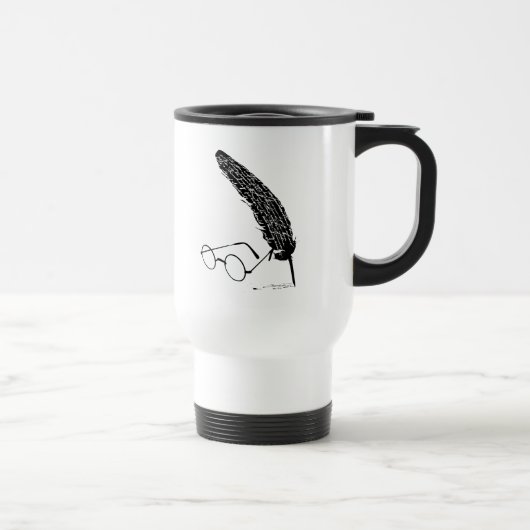 Mug De Voyage Harry Potter | Lunettes et plume (Droite)