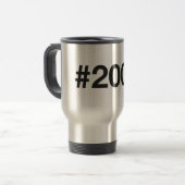 Mug De Voyage Hashtag 18 Anniversaire 2007 (Devant gauche)