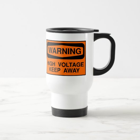 Mug De Voyage haute tension d'avertissement (Droite)