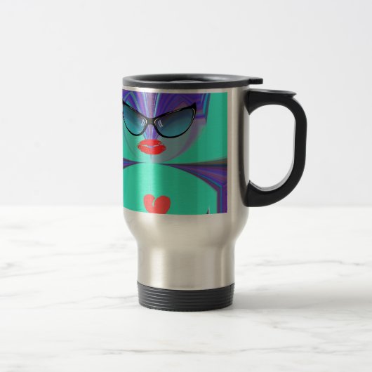 Mug De Voyage Heart Selfie (Droit)