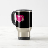 Mug De Voyage Heart Skeleton mains gothique Valentine classique (Devant gauche)