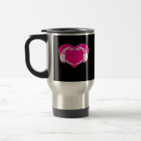 Heart Skeleton mains gothique Valentine classique