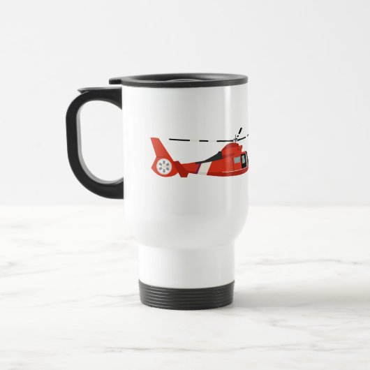 Mug De Voyage Hélicoptère de la Garde côtière (Gauche)