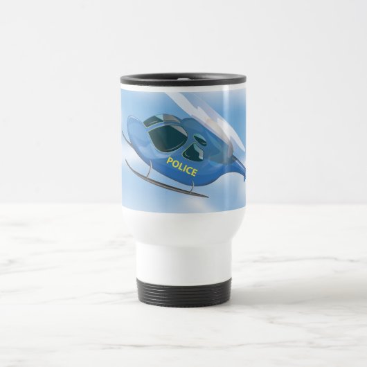 Mug De Voyage Hélicoptère de police (Centre)