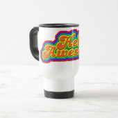 Mug De Voyage Hella Awesome Epic style rétro amusant (Devant gauche)