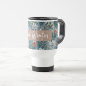 Mug De Voyage Hello Winter Pines & Flowers (Devant droit)