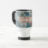 Mug De Voyage Hello Winter Pines & Flowers (Devant gauche)