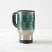 Mug De Voyage Henna Hand of Hamsa (Devant gauche)