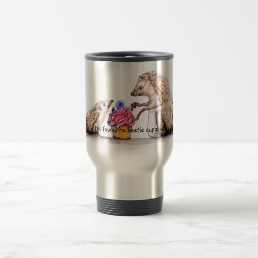 Mug De Voyage hérisson de bébé avec le petit gâteau crawly (Centre)