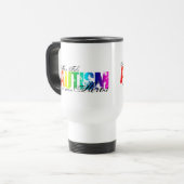 Mug De Voyage Héros de lundi Fils - autisme (Devant gauche)