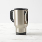 Mug De Voyage Heure pour le visage de café (Devant gauche)