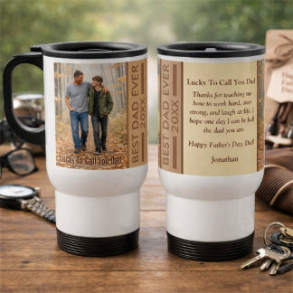 Mug De Voyage Heureux de vous appeler Papa Automne Cadeau person