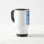 Mug De Voyage Heureux Hanoukka Falling Star et Dreidels (Devant gauche)