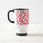 Mug De Voyage Hibiscus Rouge, Fleurs Rouges, Motif De Fleurs (Gauche)