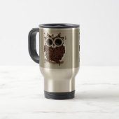 Mug De Voyage Hibou de grain de café (Devant gauche)