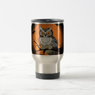 Mug De Voyage Hibou de Halloween