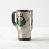 Mug De Voyage hibou d'infirmière (Devant gauche)