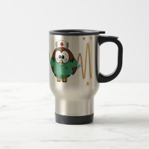 Mug De Voyage hibou d'infirmière