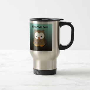 Mug De Voyage Hibou mignon de bébé personnalisé