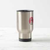 Mug De Voyage Hibou rose au tableau (Centre)