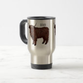 Mug De Voyage Highland cow (Devant gauche)