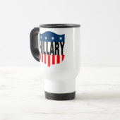 Mug De Voyage hillary clinton étoiles et rayures (Devant gauche)