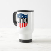 Mug De Voyage hillary clinton étoiles et rayures (Devant gauche)