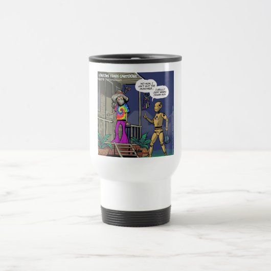 Mug De Voyage Hippie Crash Test Drôle (Centre)