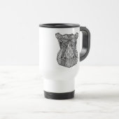 Mug De Voyage Hippo géométrique (Devant droit)