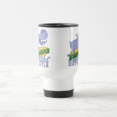 Mug De Voyage Hippopotame de surfer (Centre)