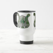 Mug De Voyage Hippopotame féroce (Devant gauche)