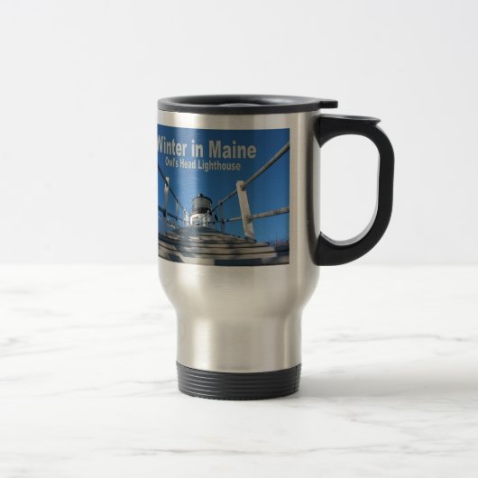 Mug De Voyage Hiver dans le Maine (Droit)