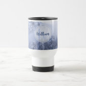 Mug De Voyage Hiver merveilleux brouillard épinette forêt neige (Centre)
