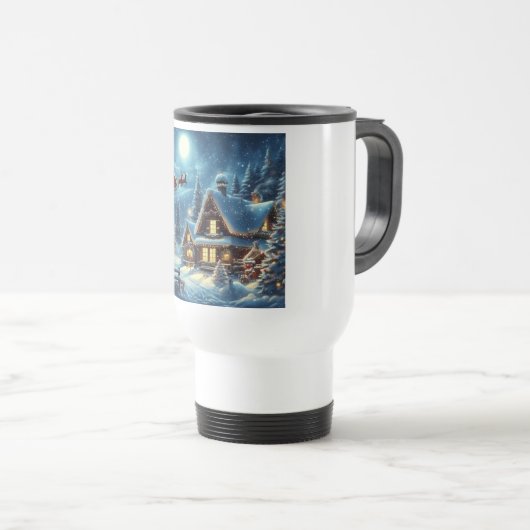 Mug De Voyage Hiver/Père Noël/Noël/Neige (Devant droit)