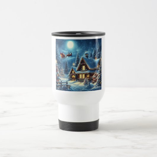 Mug De Voyage Hiver/Père Noël/Noël/Neige (Centre)