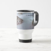 Mug De Voyage Hiver - Weasel à queue courte (Devant droit)