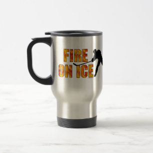 Mug De Voyage Hockey Feu Sur Glace
