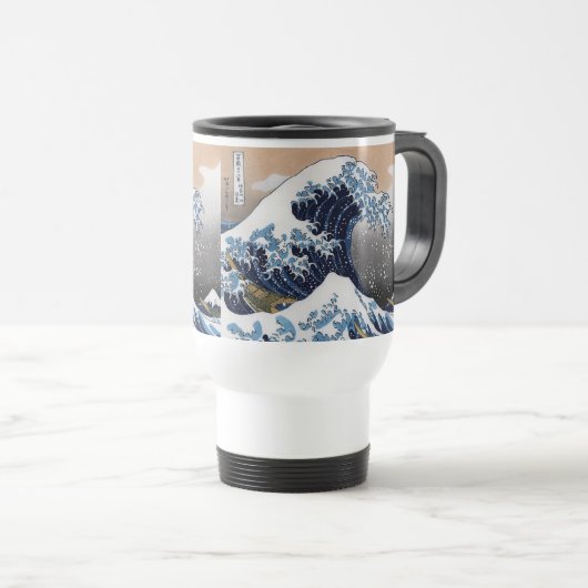 Mug De Voyage Hokusai , “ The Great Wave off Kanagawa ” (Devant droit)