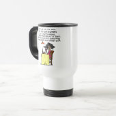 Mug De Voyage Hommes et FIne Humour de vin (Devant gauche)