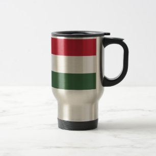 Mug De Voyage Hongrie Rouge Blanc Vert Grandes