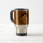 Mug De Voyage horloge en bois (Devant gauche)