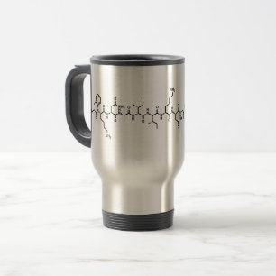Mug De Voyage hormone endorphine symbole de formule chimique sci
