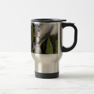 Mug De Voyage Horse Ranch Farm Destiny Nature Arrière - plan