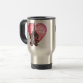 Mug De Voyage Hound Dog Valentine's Day (Devant gauche)