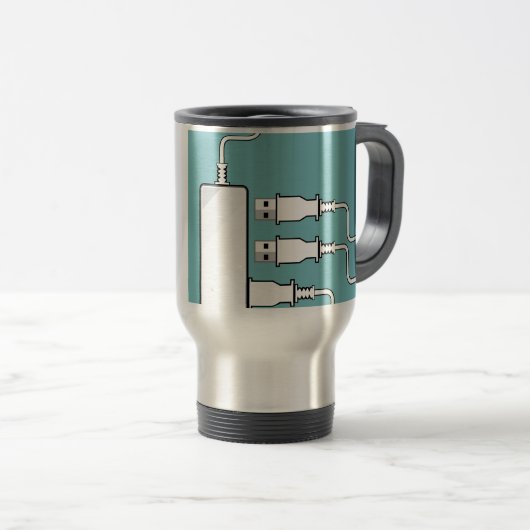 Mug De Voyage Hub d'Usb (Devant droit)