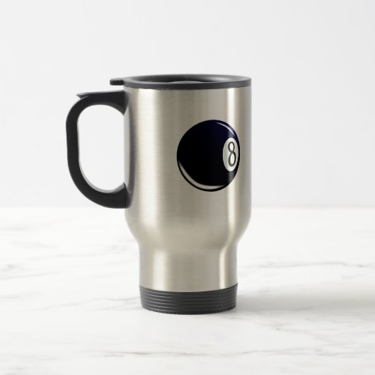 Mug De Voyage Huit Balles Isolées (Gauche)
